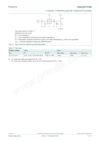 74AUP1T98GN Datasheet Page 11