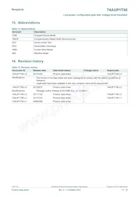 74AUP1T98GN Datasheet Page 17