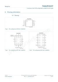 74AUP2G57DPJ Datasheet Page 3