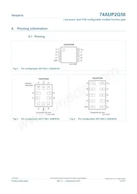 74AUP2G58DPJ Datasheet Page 3