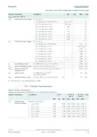 74AUP2G97DPJ Datasheet Page 7
