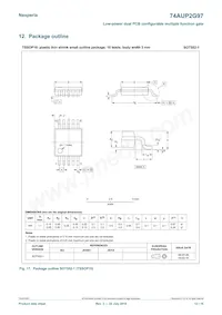 74AUP2G97DPJ數據表 頁面 12