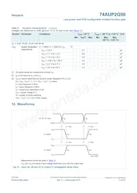 74AUP2G98DPJ Datasheet Page 11
