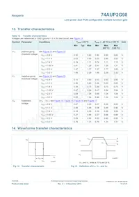 74AUP2G98DPJ Datasheet Page 13