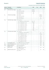 74AUP3G0434GTX Datasheet Page 6