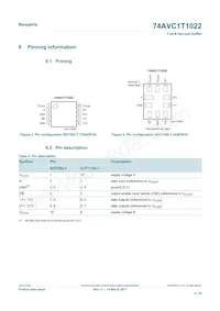 74AVC1T1022DPJ Datasheet Page 4