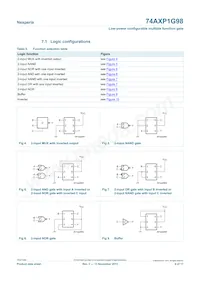 74AXP1G98GNH Datasheet Page 4