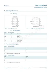 74AXP2G3404GNH Datasheet Page 3