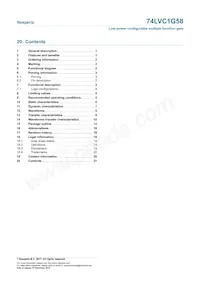 74LVC1G58GN Datasheet Page 21