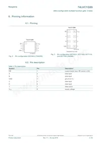 74LVC1G99GD Datasheet Page 3