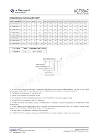 ACT8847QM171-T Datasheet Page 3