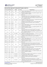 ACT8847QM171-T Datasheet Page 14