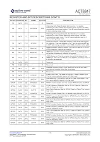 ACT8847QM171-T Datasheet Page 15