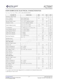 ACT8847QM171-T Datasheet Page 17