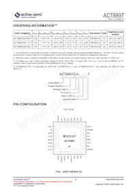 ACT8897Q4I11C-T Datasheet Page 4