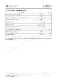 ACT8897Q4I11C-T Datasheet Page 7