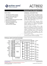 ACT8932QJ133-T Datasheet Cover