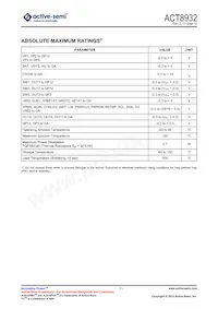 ACT8932QJ133-T Datasheet Page 7