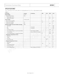 AD5801BCPZ-REEL7 Datasheet Page 3