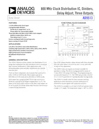 AD9513BCPZ Datasheet Cover