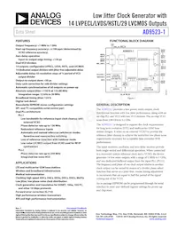 AD9523-1BCPZ-REEL7 Datenblatt Cover