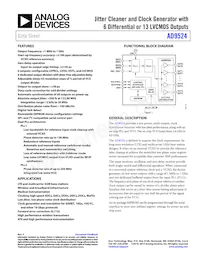 AD9524BCPZ-REEL7 Datasheet Cover
