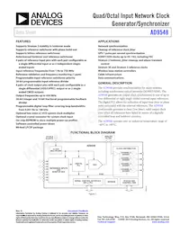 AD9548BCPZ-REEL7 Datasheet Cover
