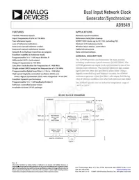AD9549ABCPZ-REEL7 Datasheet Cover