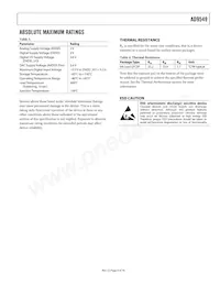 AD9549ABCPZ-REEL7 Datasheet Page 9