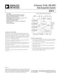 AD974BRS-RL7 Datasheet Cover