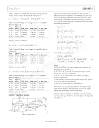 ADA4941-1YRZ-RL Datasheet Page 17