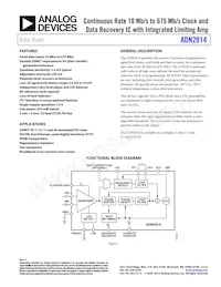 ADN2814ACPZ-500RL7 Datasheet Cover