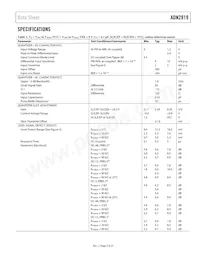 ADN2819ACPZ-CML-RL Datasheet Page 3