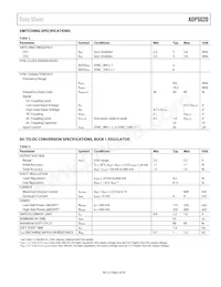 ADP5020ACPZ-R7 Datasheet Page 5