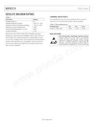 ADPD2210ACPZ-R7 Datasheet Pagina 4