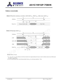 AS1C1M16P-70BIN Datasheet Page 7