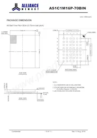 AS1C1M16P-70BIN Datasheet Page 10