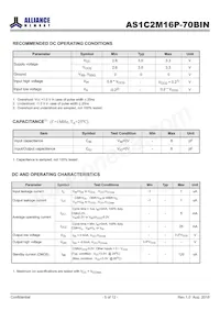 AS1C2M16P-70BIN Datasheet Page 5