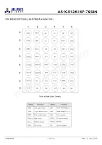 AS1C512K16P-70BIN Datasheet Page 3