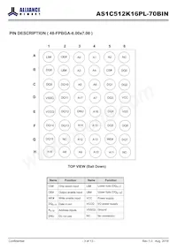 AS1C512K16PL-70BIN Datasheet Page 3