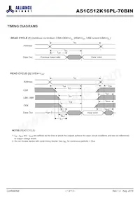 AS1C512K16PL-70BIN Datenblatt Seite 7