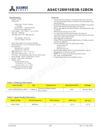 AS4C128M16D3B-12BCNTR Datasheet Page 2