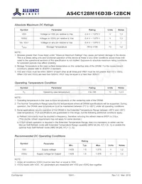 AS4C128M16D3B-12BCNTR Datasheet Page 16