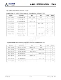 AS4C128M16D3LB-12BCNTR Datasheet Page 17
