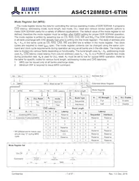 AS4C128M8D1-6TINTR Datasheet Page 7