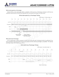 AS4C128M8D1-6TINTR Datasheet Pagina 18