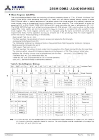 AS4C16M16D2-25BINTR Datasheet Pagina 12