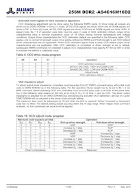 AS4C16M16D2-25BINTR Datasheet Page 17