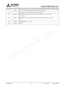 AS4C16M16SA-7BCNTR Datasheet Page 6