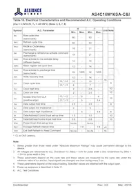 AS4C16M16SA-7BCNTR Datasheet Page 20